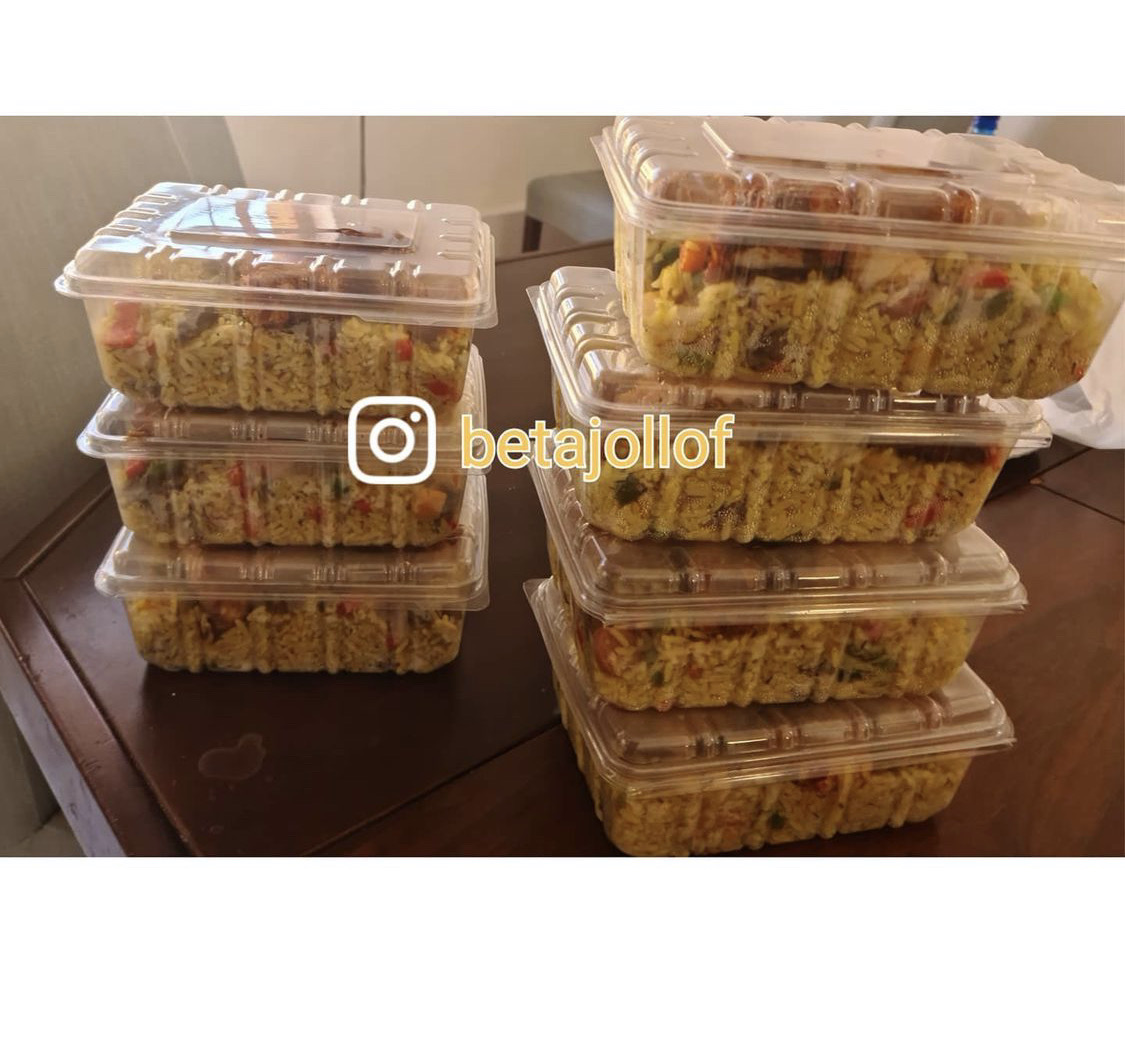 Prepared BETA JOLLOF lunch packs